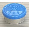 20mm Flip Off Vial Seals, Light Blue, Pack of 100