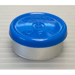 20mm Flip Off Vial Seals, Royal Blue, Pack of 100
