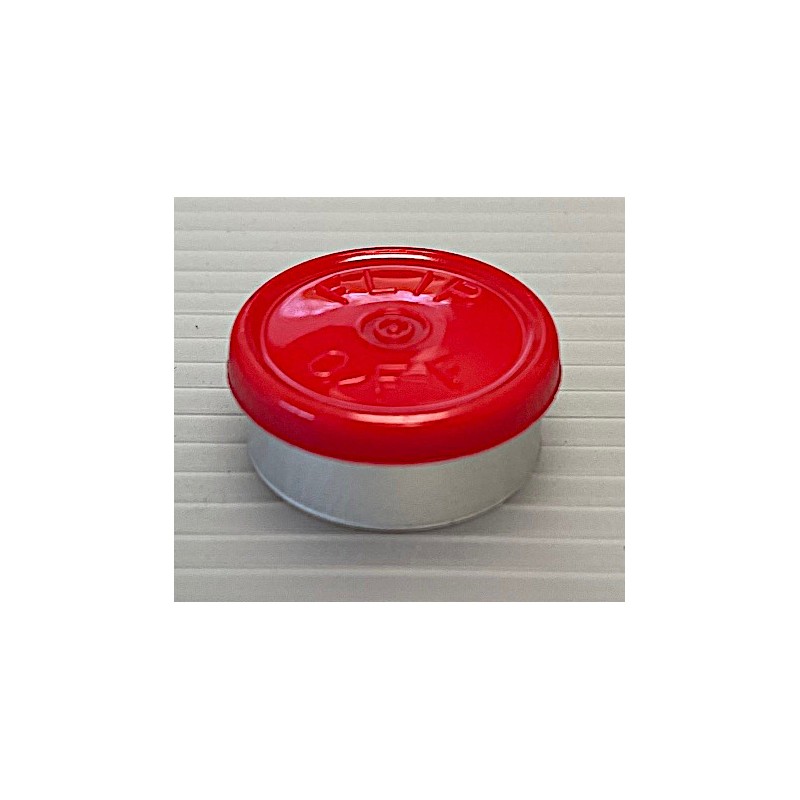 20mm Flip Off Vial Seals, Red, Bag of 1000 20mm Flip Off Vial Seals, Red, Bag of 1000