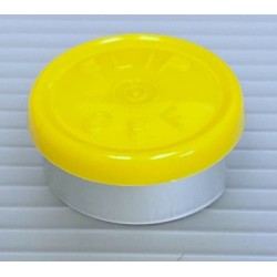 20mm Flip Off Vial Seals, Yellow, Bag of 1000
