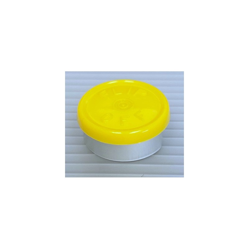 20mm Flip Off Vial Seals, Yellow, Bag of 1000 20mm Flip Off Vial Seals, Yellow, Bag of 1000