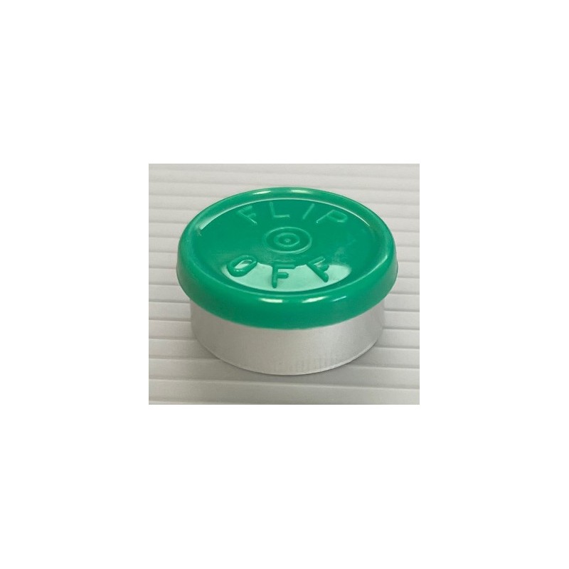 20mm Flip Off Vial Seals, Green, Pack of 100 20mm Flip Off Vial Seals, Green, Pack of 100