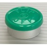 20mm Flip Off Vial Seals, Green, Pack of 100
