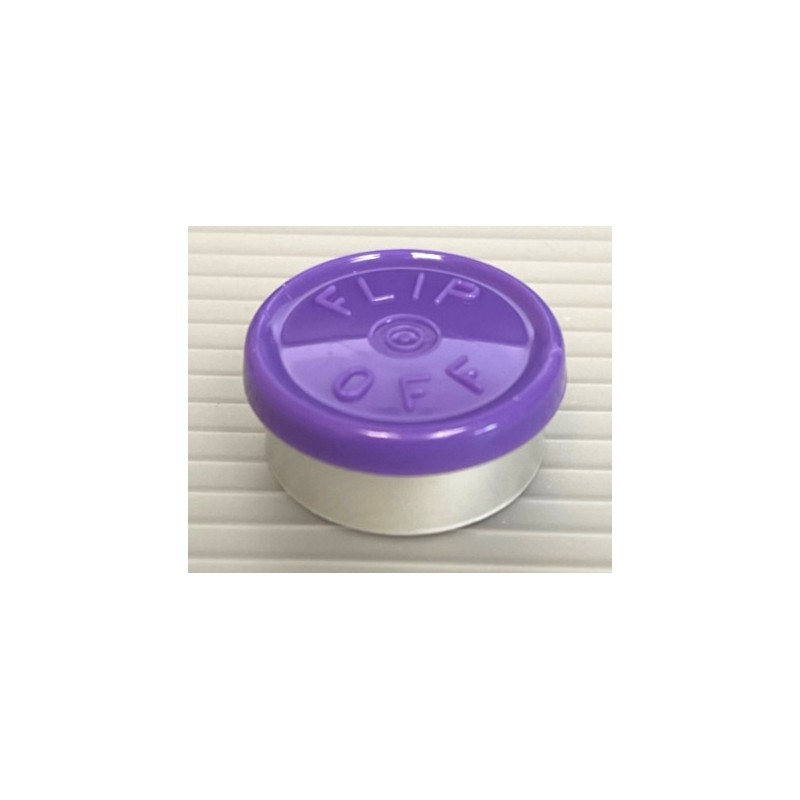20mm Flip Off Vial Seals, Purple, Bag of 1000 20mm Flip Off Vial Seals, Purple, Bag of 1000