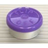 20mm Flip Off Vial Seals, Purple, Pack of 100