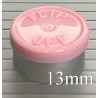 13mm Flip Off Vial Seals, Gloss Pink, Case of 1000