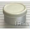 13mm West Matte Flip Cap Vial Seals, Misty Gray, Bag 1000