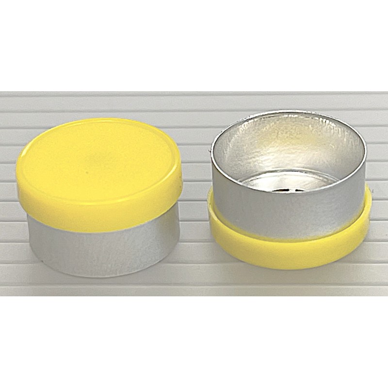 13mm Long Skirt Flip Cap Seal, Yellow, Bag of 1,000