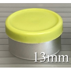 13mm West Matte Flip Cap Vial Seals, Faded Light Green, Bag 1000