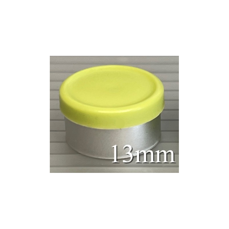 13mm West Matte Flip Cap Vial Seals, Faded Light Green, Bag 1000