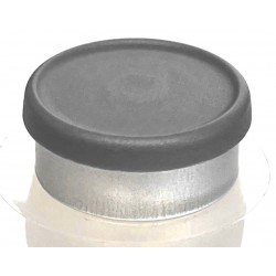 20mm West Matte Flip Cap Vial Seals, Dark Gray, Bag 1000