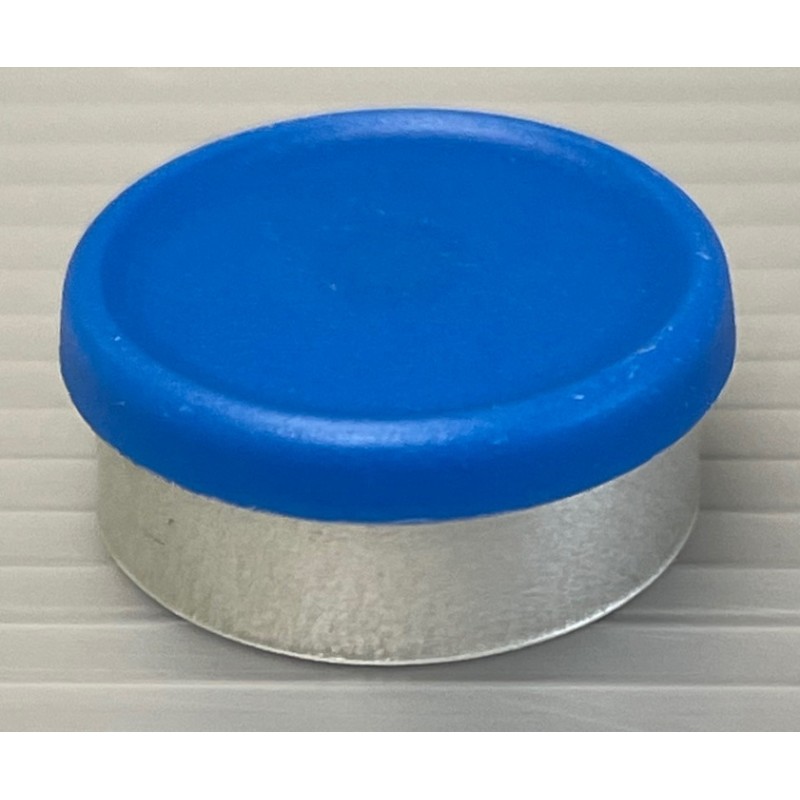 20mm West Matte Flip Cap Vial Seals, Royal Blue, Bag 1000