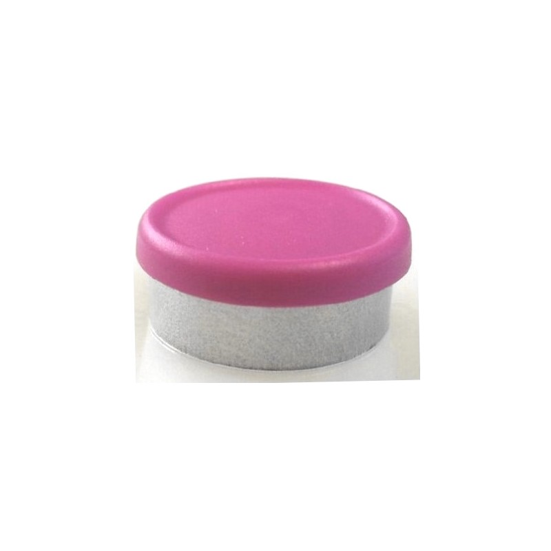 20mm West Matte Flip Cap Vial Seals, Magenta, Bag 1000