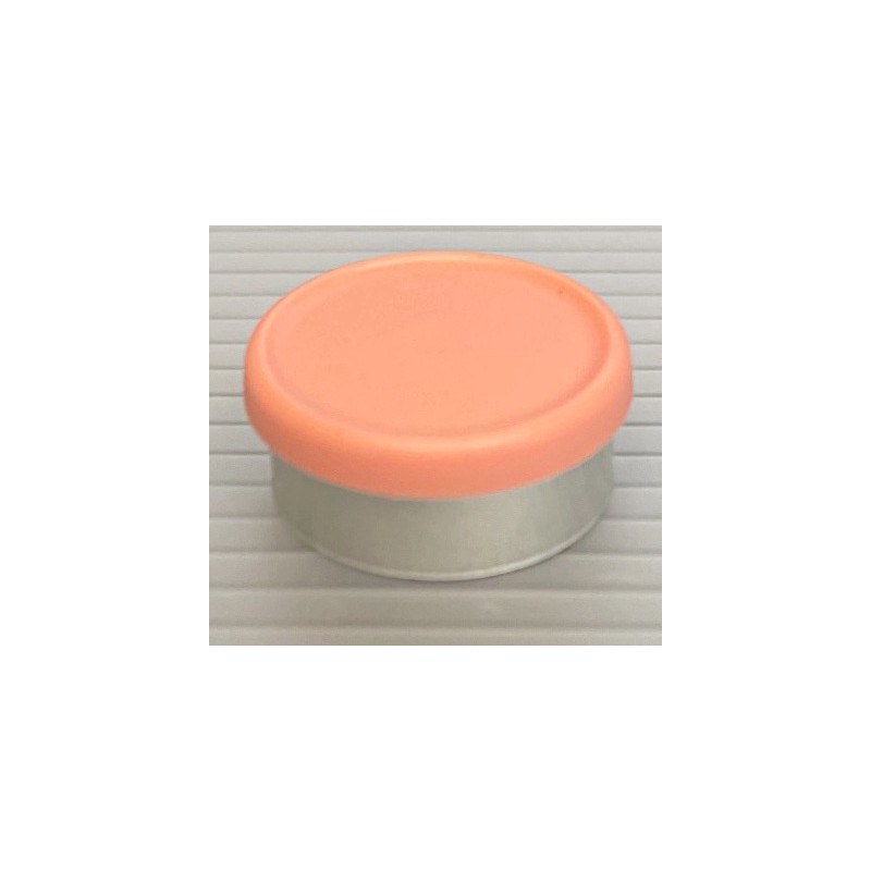 20mm West Matte Flip Cap Vial Seals, Peach, Bag 1000