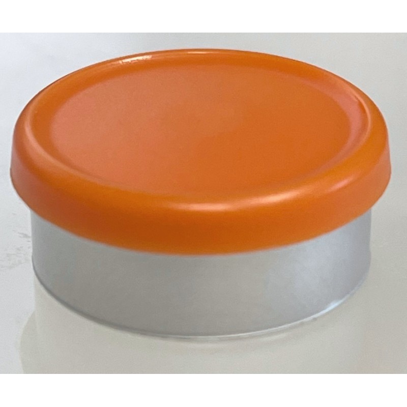 20mm West Matte Flip Cap Vial Seals, Rust Orange, Bag 1000