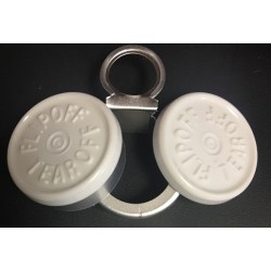 20mm Flip Off-Tear Off Vial Seals, White, Pack of 100