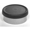 20mm West Matte Flip Cap Vial Seals, Black, Bag 1000