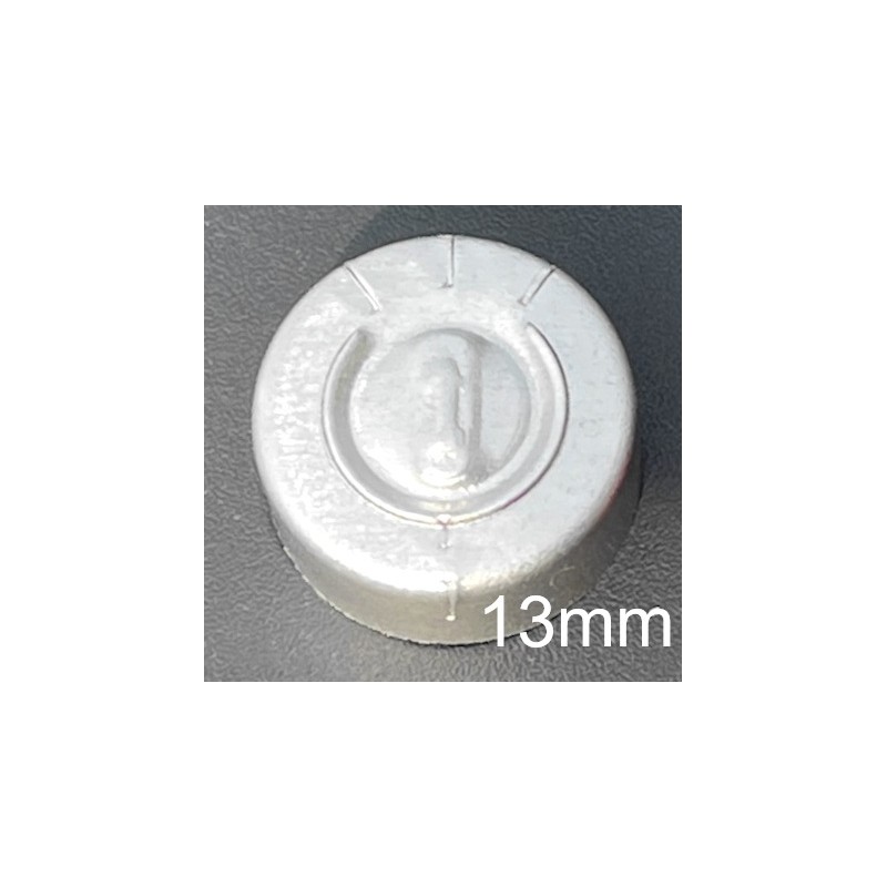13mm Full Tear Off Vial Seals, Natural, Bag 1000