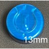 13mm Full Tear Off Vial Seals, Sapphire Blue, Pk 100