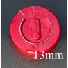 13mm Full Tear Off Vial Seals, Red, Bag 1000