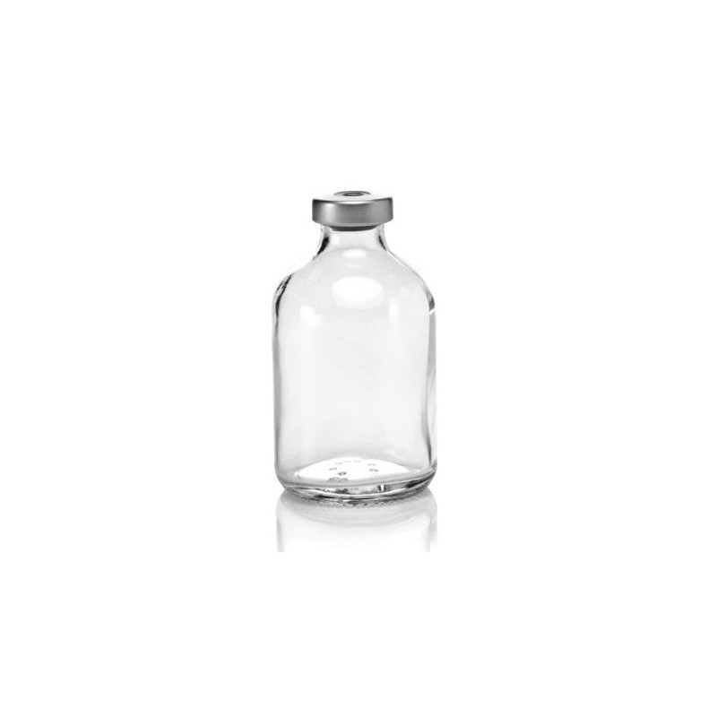 ALK 50mL Clear Sterile Vials, Silver Seals, Pk of 25