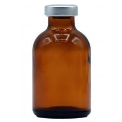 ALK 30mL Amber Sterile Serum Vials, Silver Seals, Pk of 25