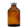 ALK 50mL Amber Sterile Vials, Silver Seals, Pk of 25