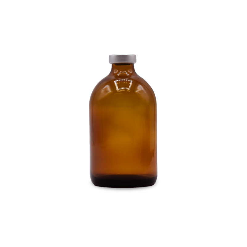 ALK 100mL Amber Sterile Serum Vials, Silver Seals, Pack of 25
