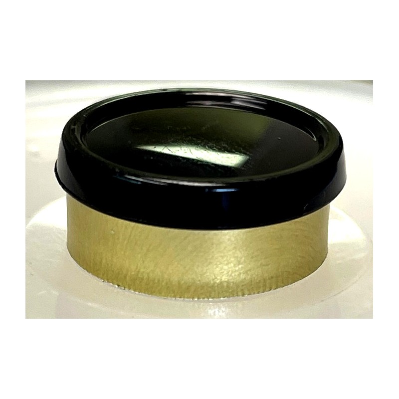 20mm Glossy Flip Cap Vial Seals, Black Gold, Bag 1000