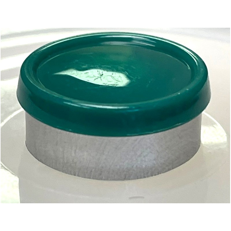 20mm Glossy Flip Cap Vial Seals, Dark Green, Bag 1000