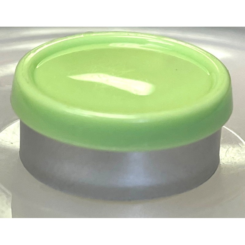 20mm Glossy Flip Cap Vial Seals, Faded Light Green, Bag 1000