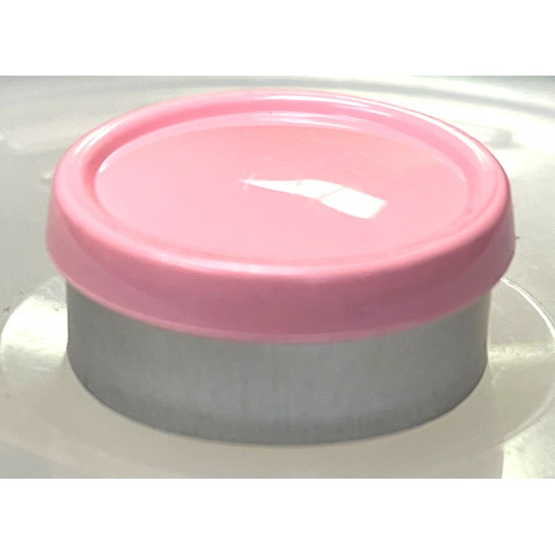 20mm Glossy Flip Cap Vial Seals, Gloss Pink, Bag 1000