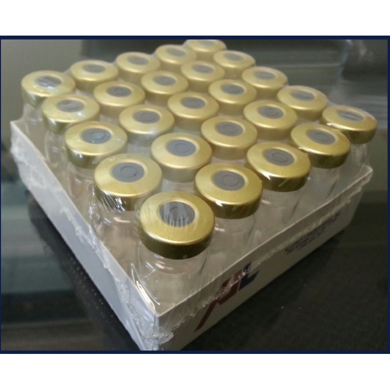 10mL Sterile Serum Vials, Gold Seals, Pack of 25