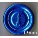 13mm Full Tear Off Vial Seals, Sapphire Blue, Pk 100