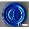 13mm Full Tear Off Vial Seals, Sapphire Blue, Pk 100
