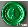 13mm Full Tear Off Vial Seals, Green, Bag 1000